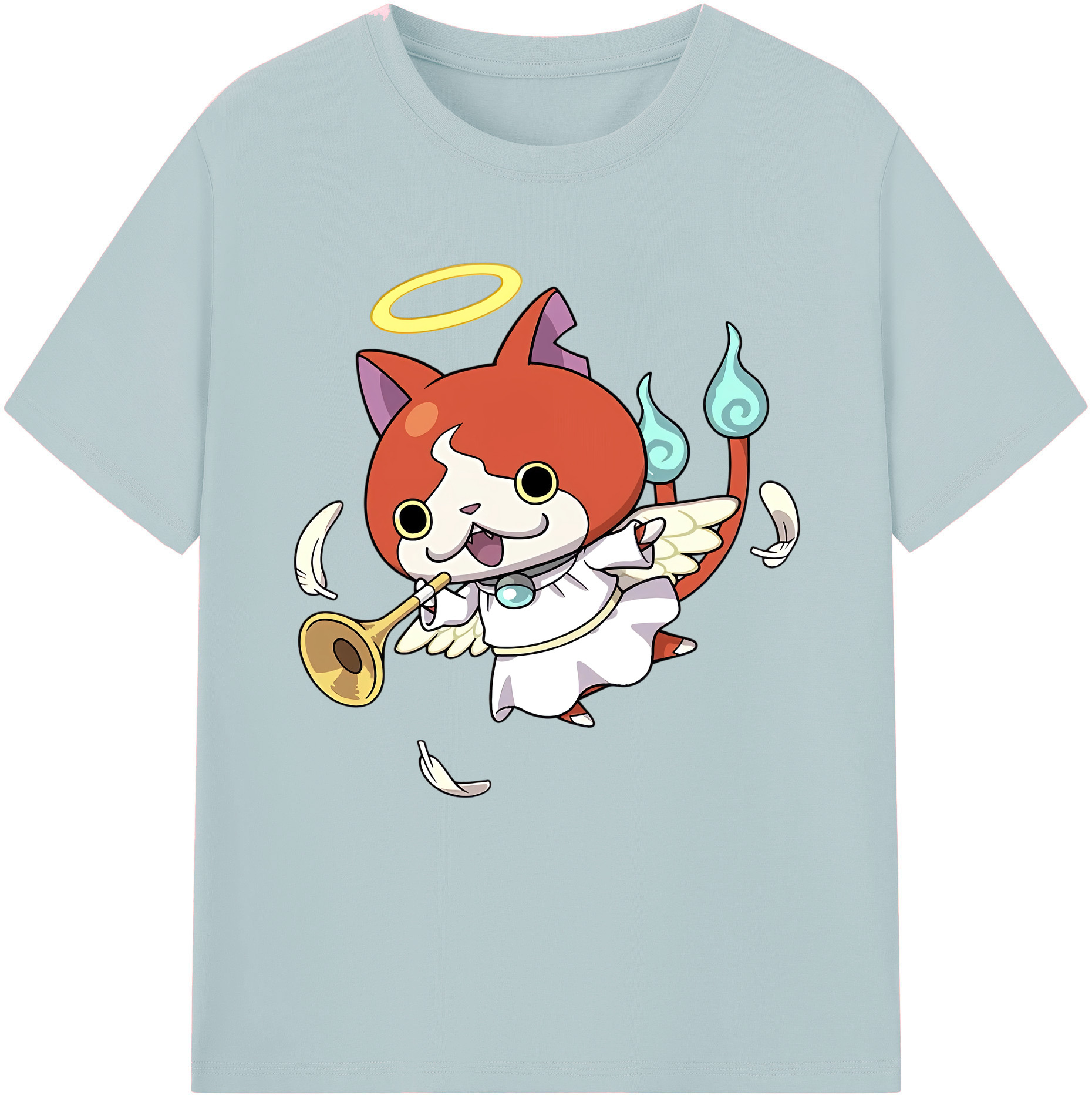 （画像用） 妖怪ウォッチ Yo-kai Watch 綿100％半袖Tシャツ（フロントプリント）